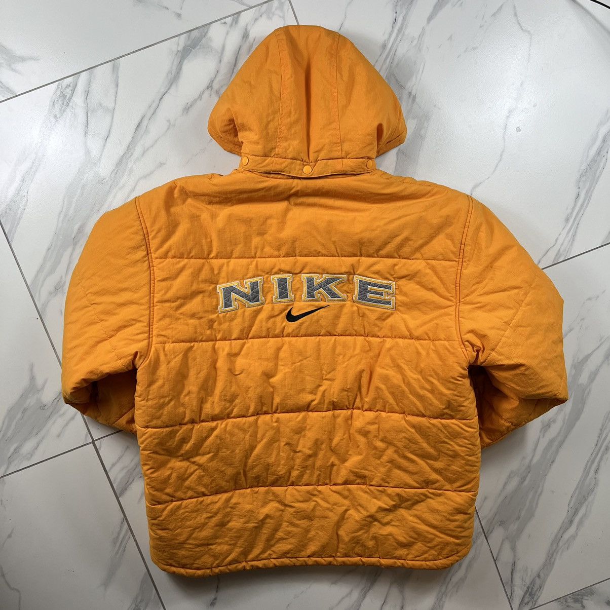 Vintage 90s Nike Bilateral Puffer Down Jacket Big Nike Logo