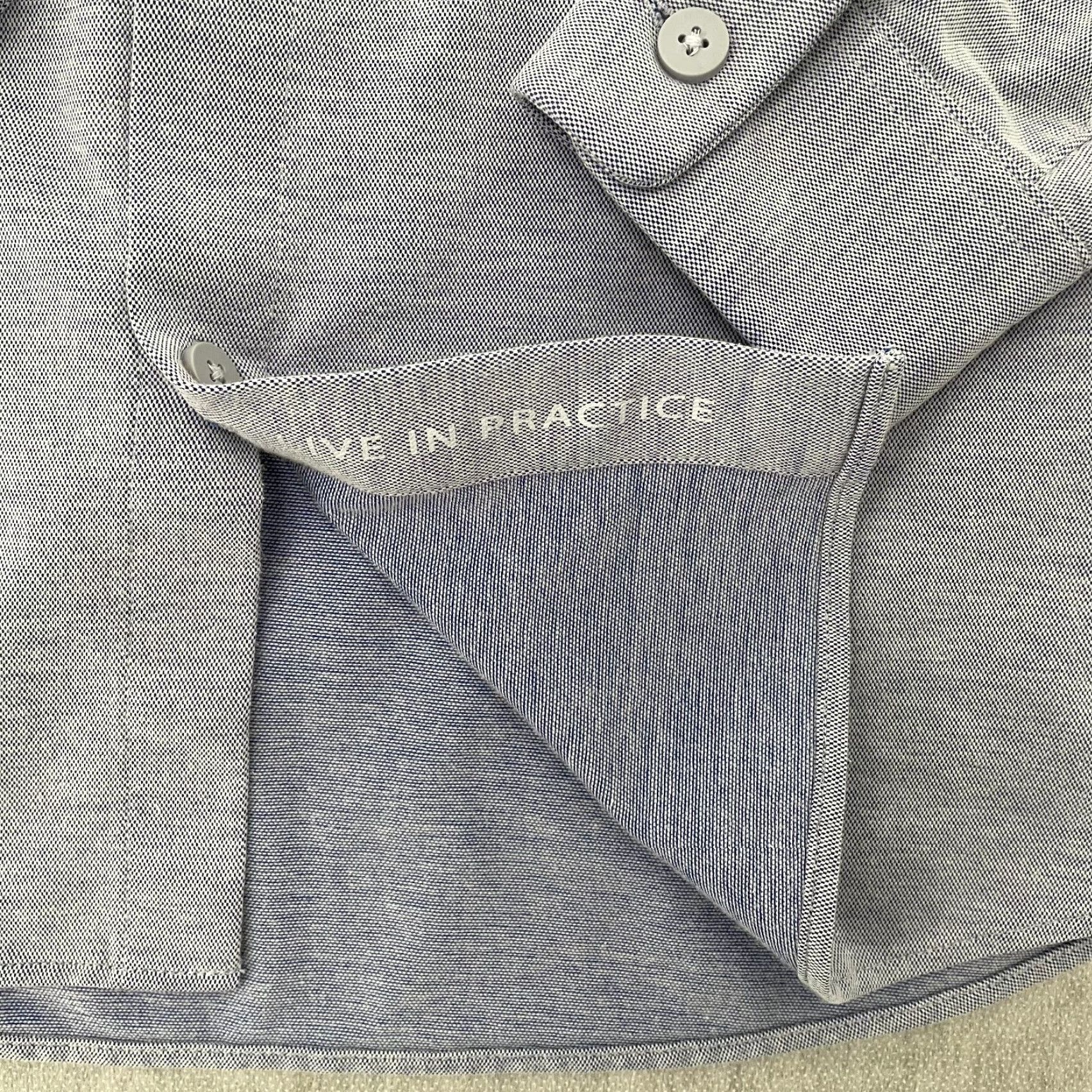 Lululemon Lululemon Commission Shirt Adult Large Blue Button-Up Long Sleeve Slim Fit Mens Size US L / EU 52-54 / 3 - 6 Thumbnail
