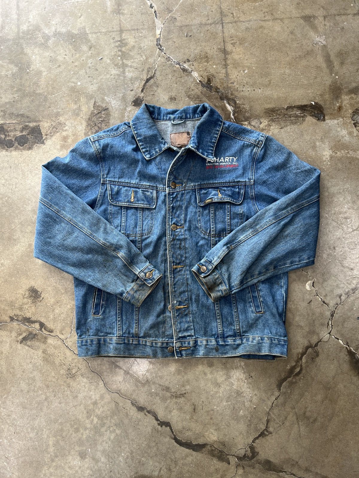 Vintage Vintage Tractor Service Denim Lee Jacket Large Size US L / EU 52-54 / 3 - 2 Thumbnail