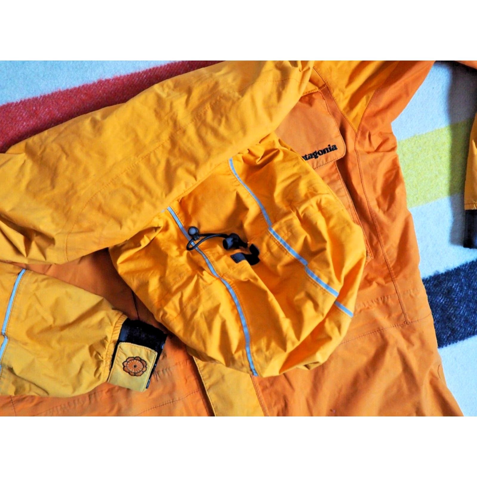 Patagonia PATAGONIA Hooded Shell Jacket Gorp Mens S Orange Two-Tone Logo 2006 Lotus Design Windbreaker Streetwear Size US S / EU 44-46 / 1 - 6 Thumbnail