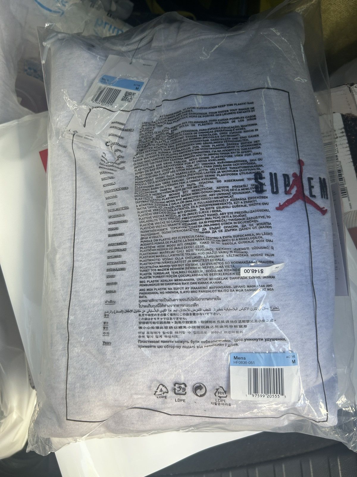 Jordan Brand × Supreme Supreme x jordan hooded sweatshirt logo Size US M / EU 48-50 / 2 - 4 Thumbnail
