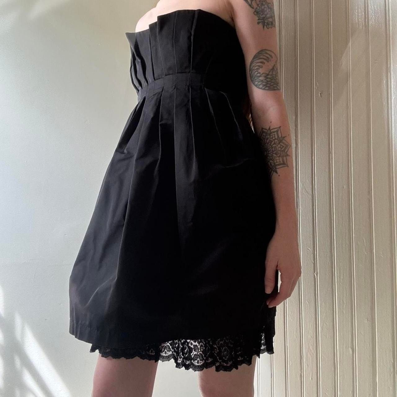 BCBGeneration Vintage BCBGeneration Little Black Dress Strapless Mini 0 Size XS / US 0-2 / IT 36-38 - 2 Thumbnail