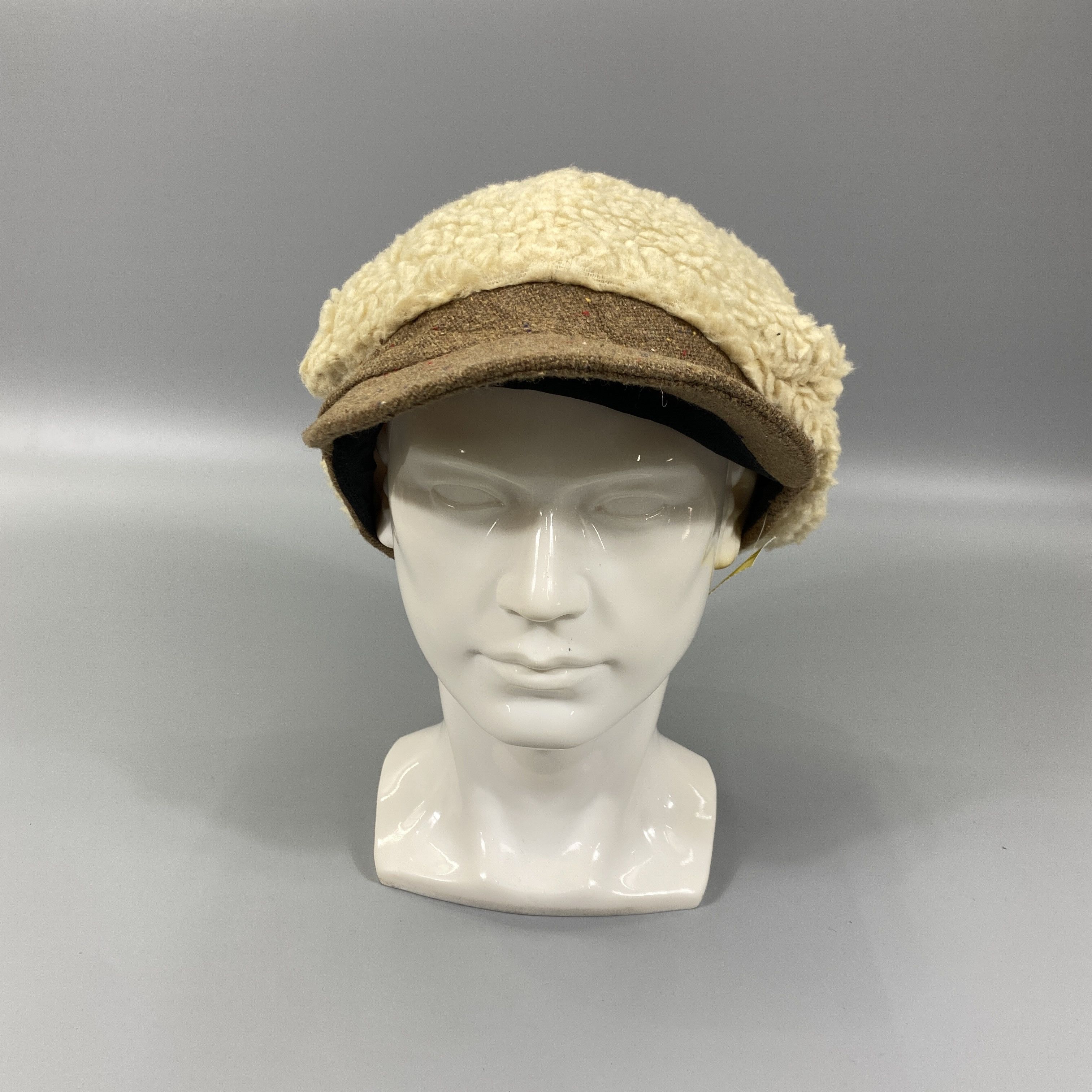 Japanese Brand Beanie Fur With Brim Hat -BN828 Size ONE SIZE - 2 Thumbnail