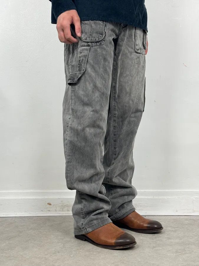 Dolce & Gabbana AW2003 Dolce & Gabbana Grey Multi-Pocket Eroded Cargo Pants Size US 32 / EU 48 - 3 Thumbnail