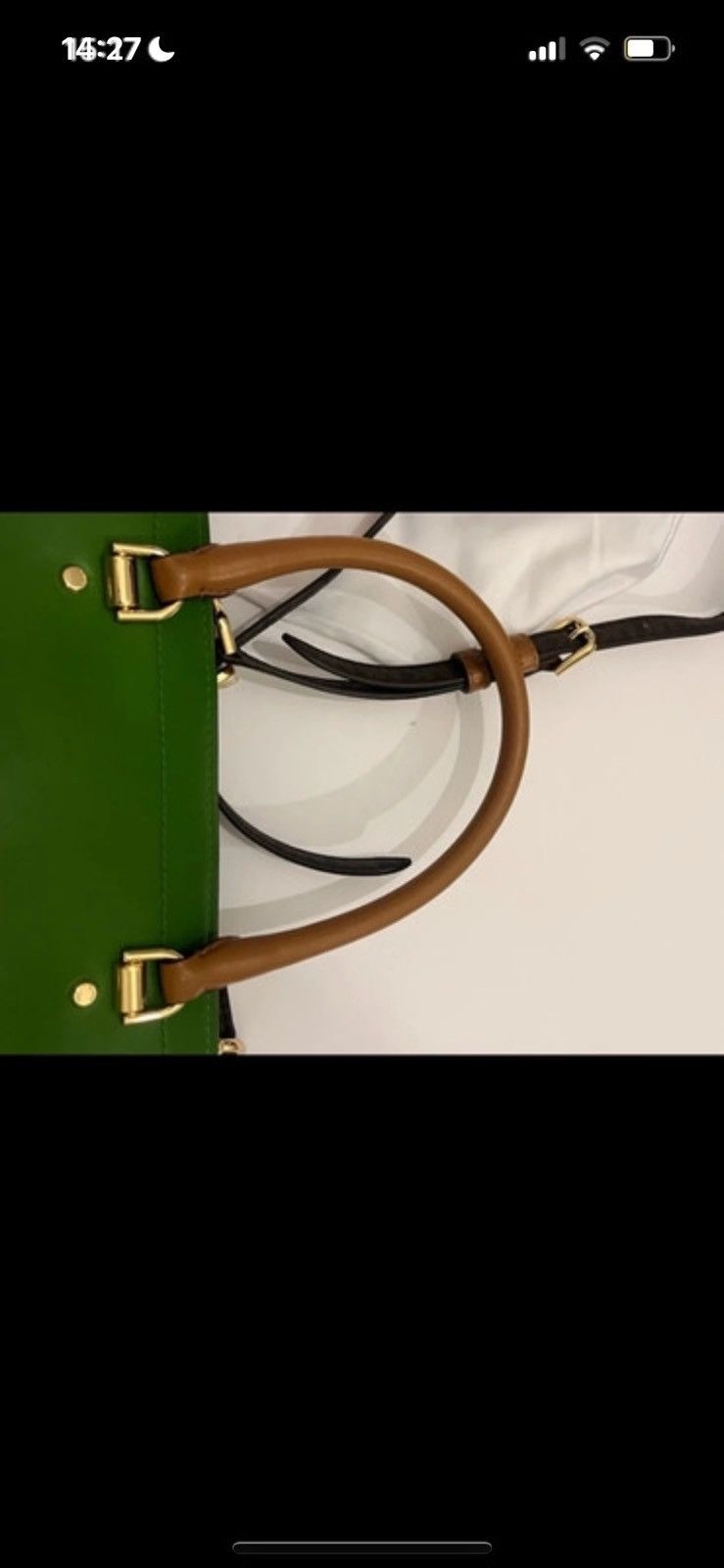 Michael Kors Michael Kors Handbag Green Brown Leather Size ONE SIZE - 11 Thumbnail
