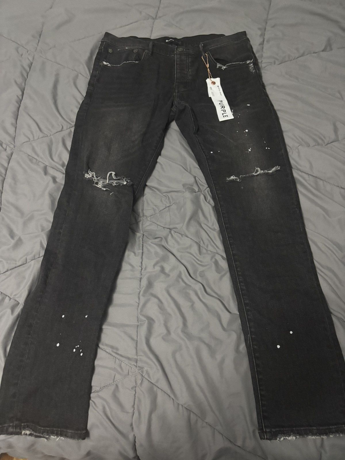 Purple Brand p001 black purple jeans Size US 36 / EU 52 - 1 Thumbnail