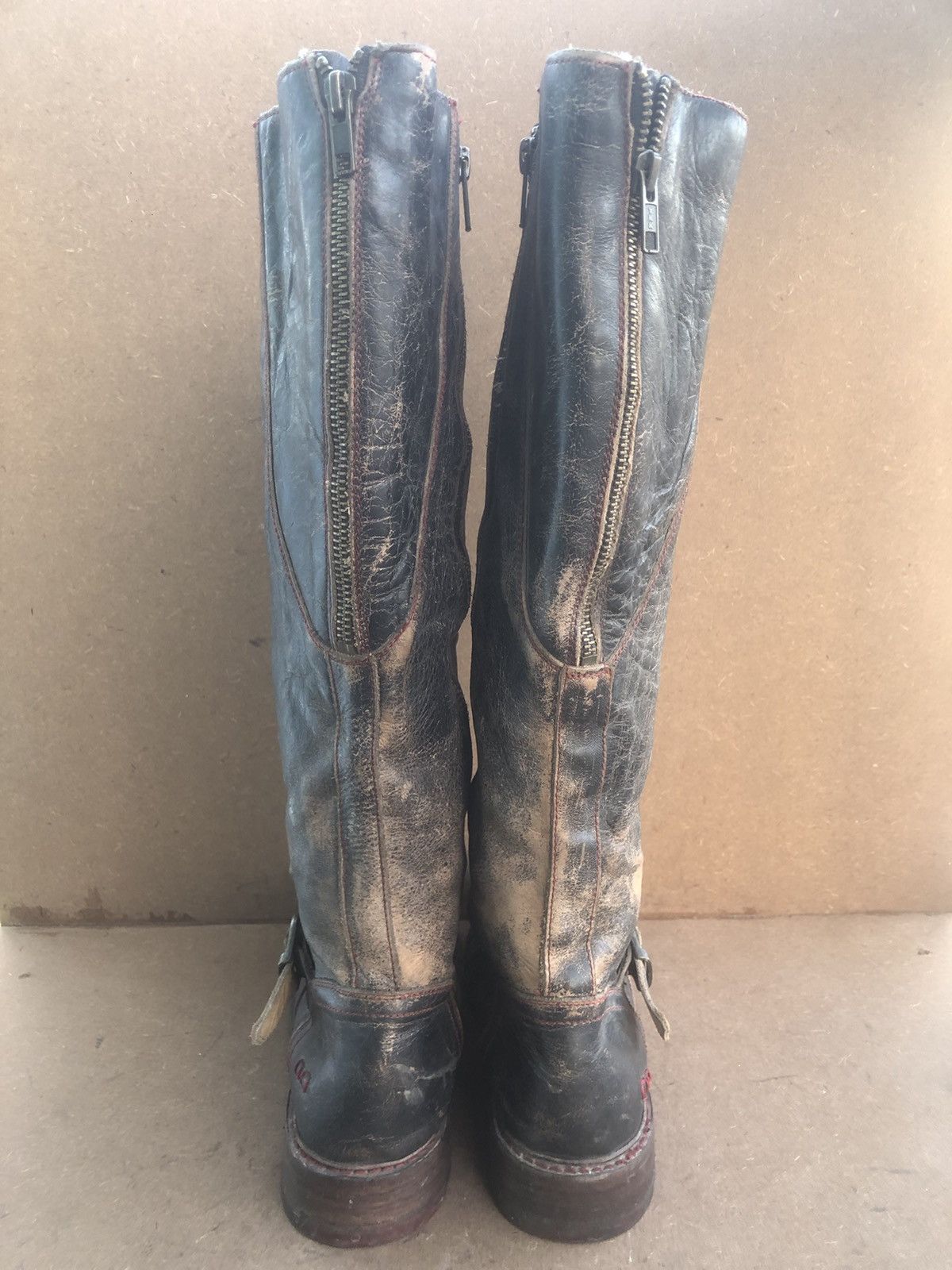 Bed Stu Bed Stu Grey Calfskin LeTher Women’s High Boots Size US 7.5 Size US 7.5 / IT 37.5 - 9 Thumbnail