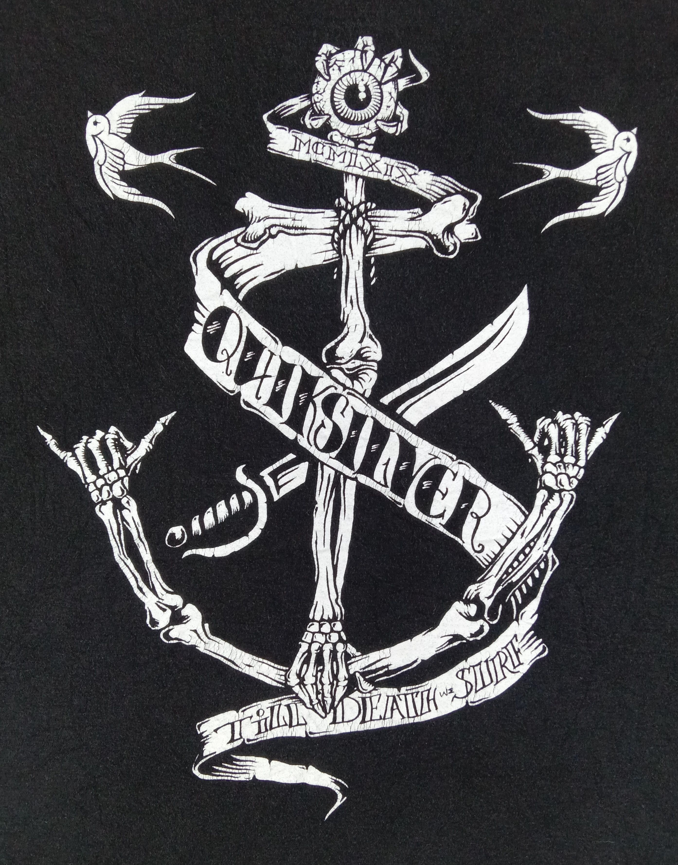 Quiksilver Vintage Quiksilver Cross Bone "Till Death Surf" T Shirt Size US XL / EU 56 / 4 - 2 Thumbnail