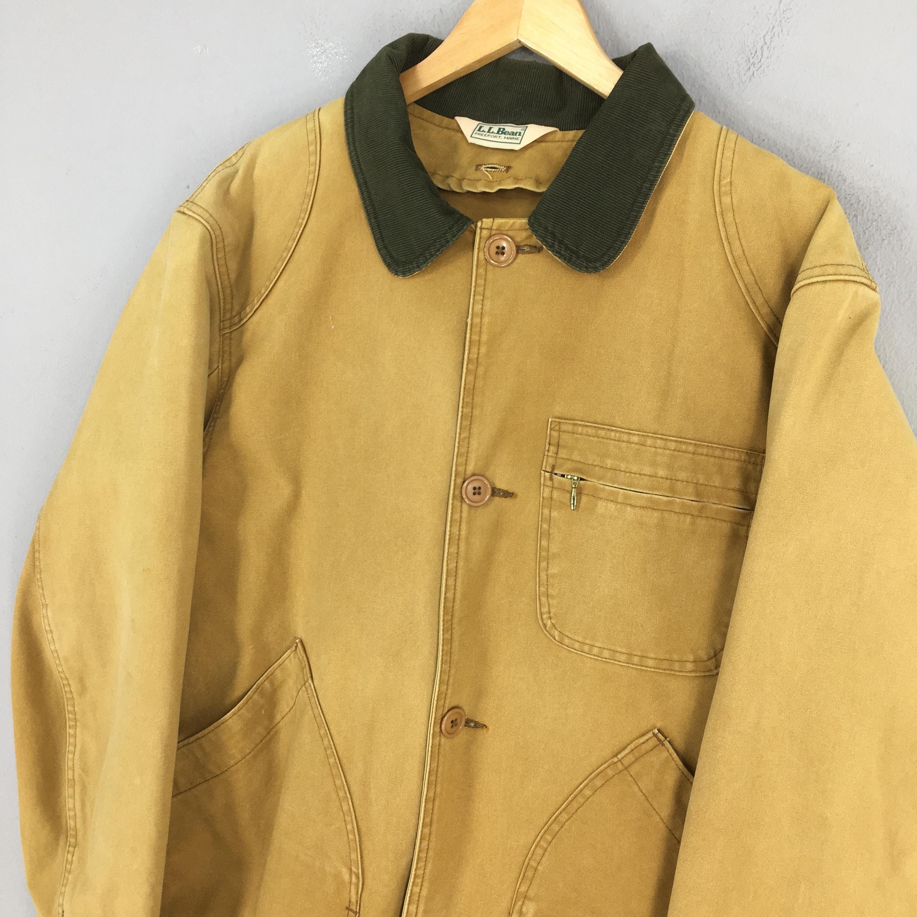 L.L. Bean Vintage 1970s LL Bean Hunting Brown Duck Chore Jacket Large Size US L / EU 52-54 / 3 - 3 Thumbnail