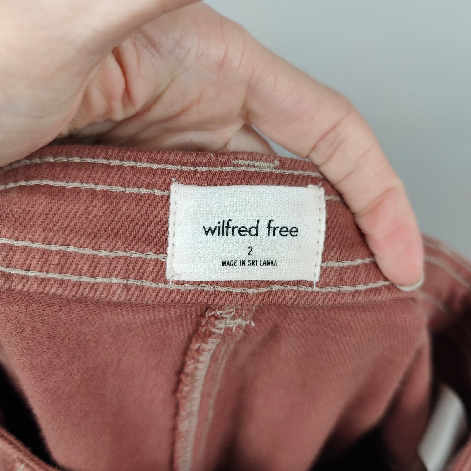 Aritzia Aritzia Wilfred Free Modern Utility Pant Womens 2 Soft Red Size 26" / US 2 / IT 38 - 7 Thumbnail