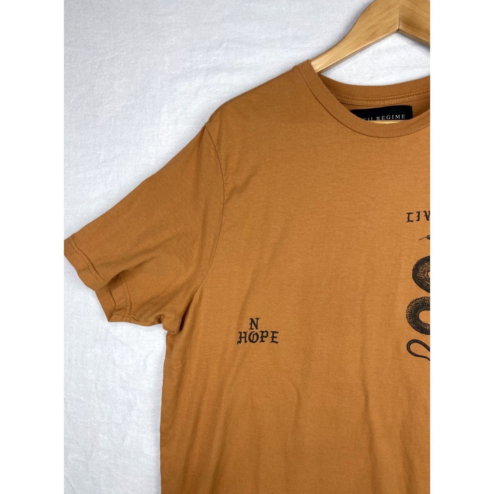 Vintage Civil Regime Shirt Mens XL Brown Snake Short Sleeve Tee Size US XL / EU 56 / 4 - 5 Thumbnail