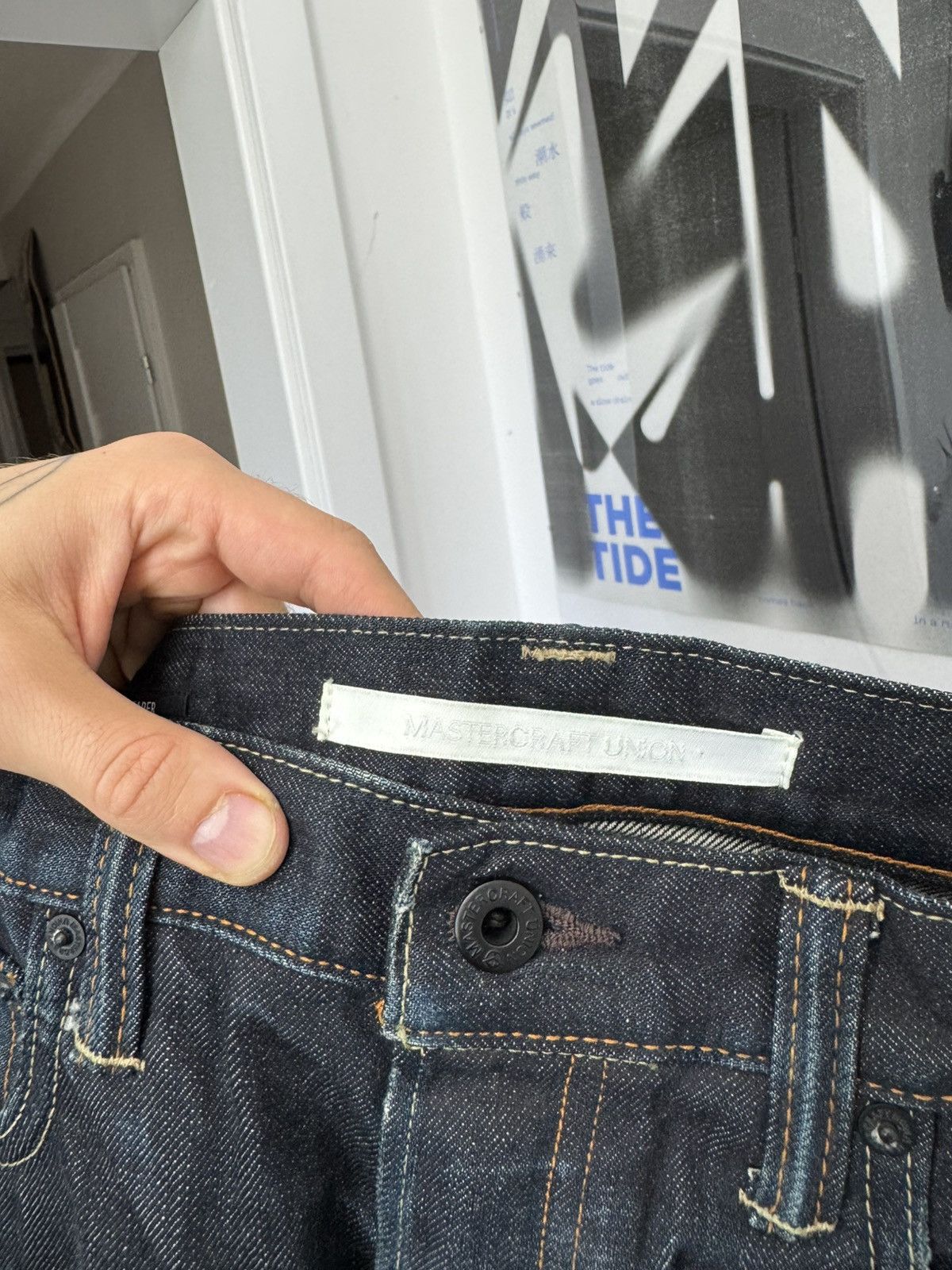 Mastercraft Union MASTERCRAFT UNION Jeans Slim Taper Raw Denim Japan Selvedge Size US 29 - 4 Thumbnail