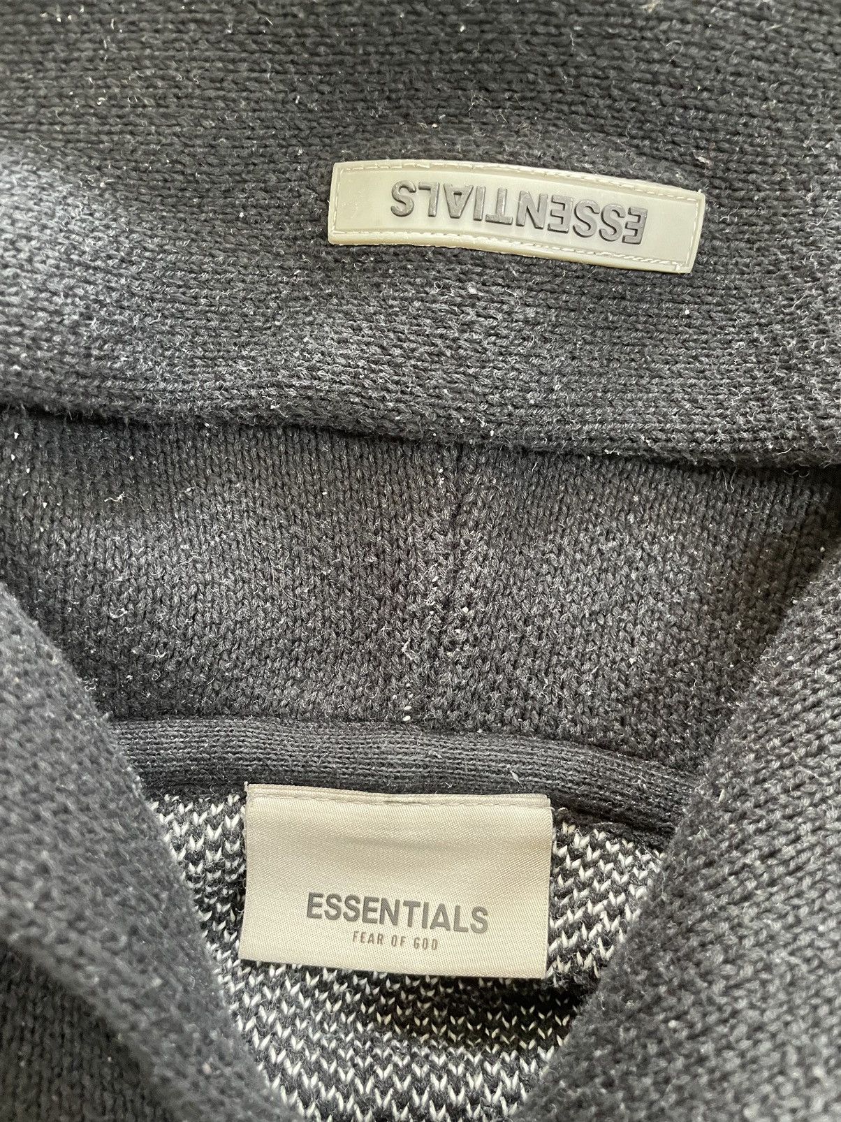 Essentials Y2K Essentials Fear of God Boxy Knit Fall Hoodie Sweatshirt Size US L / EU 52-54 / 3 - 3 Thumbnail