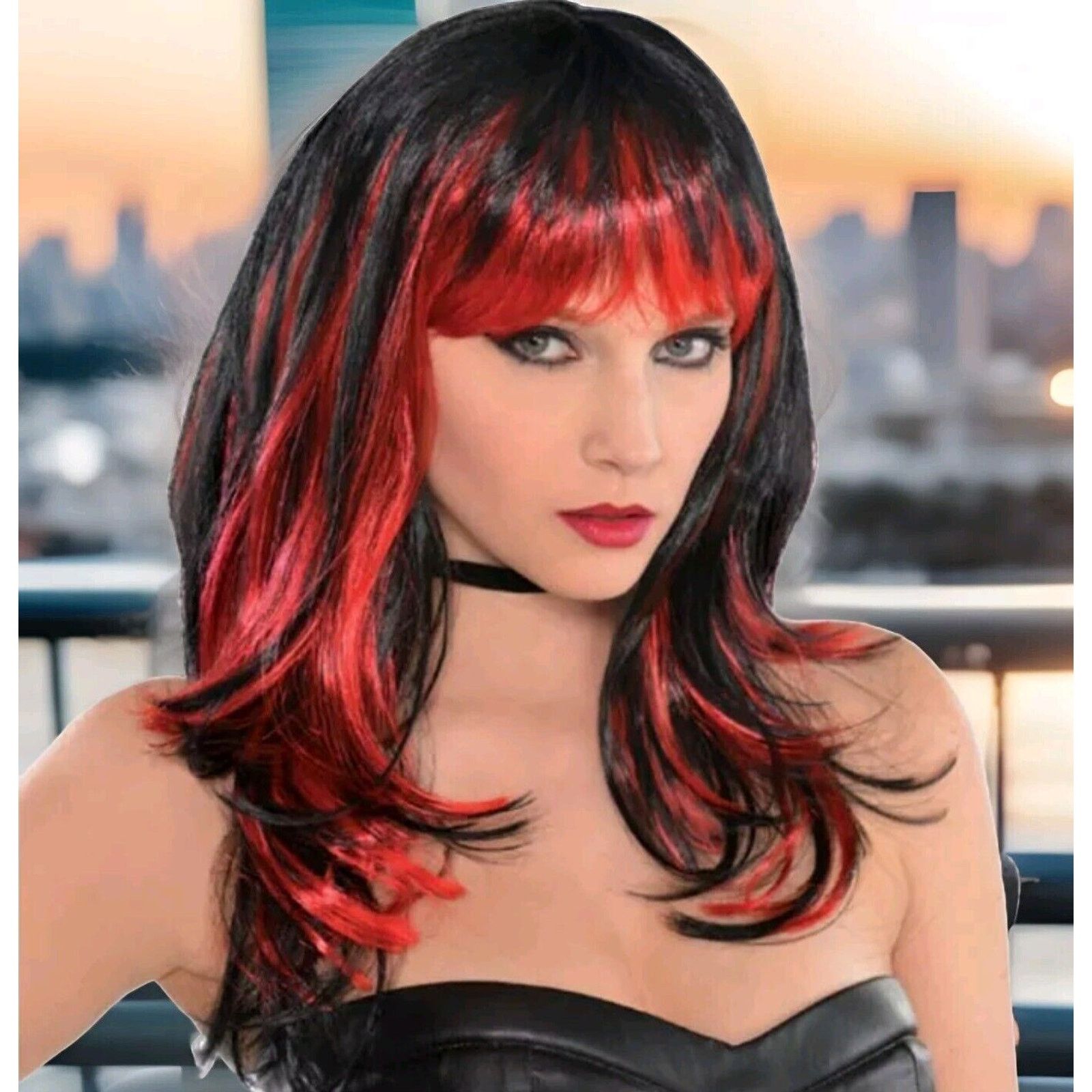 Other Enchantress Synthetic Hair Wig Halloween Adult Costume Red Size ONE SIZE - 2 Thumbnail