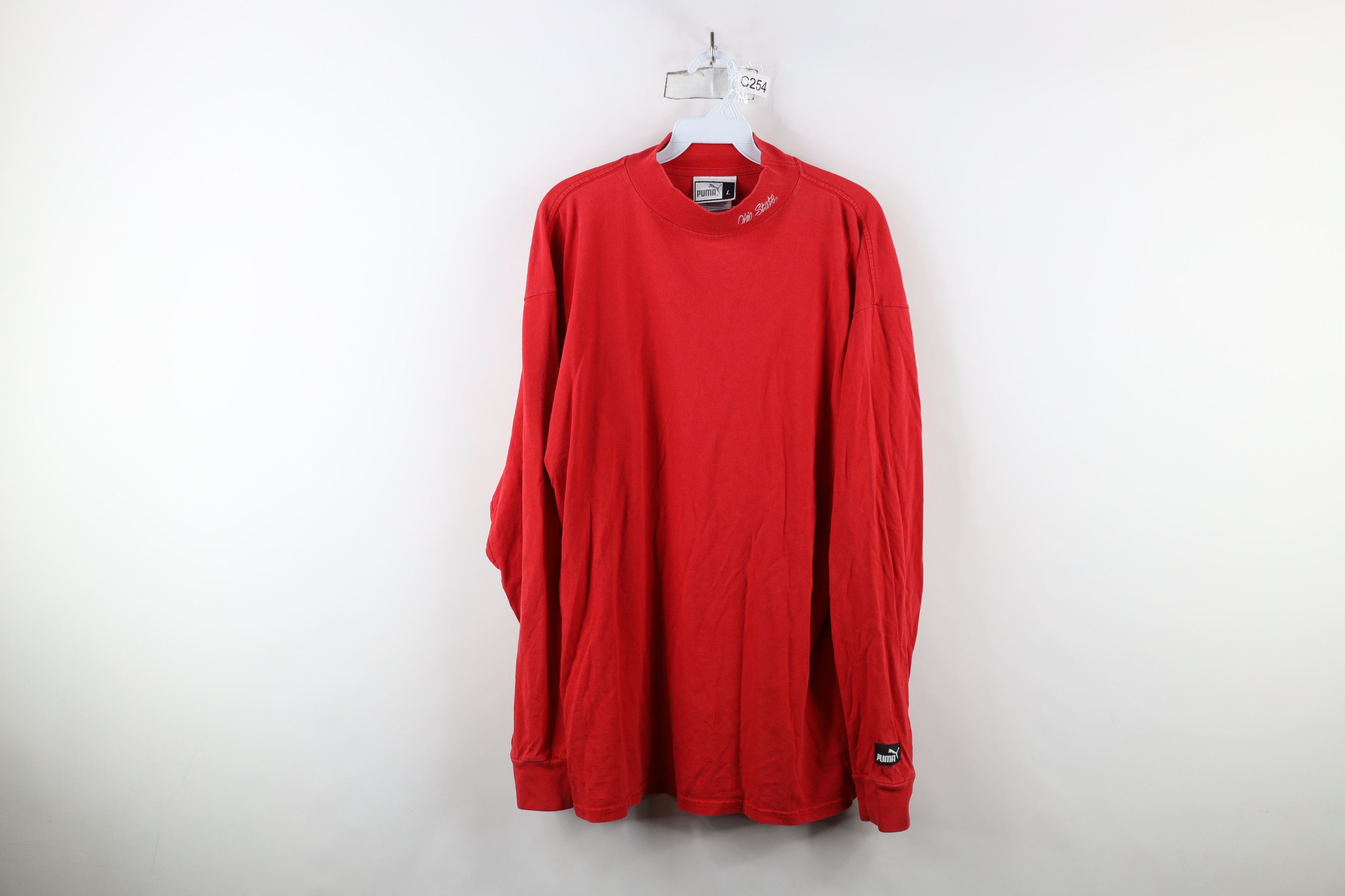 Puma × Vintage Vintage 90s Puma Ohio State University Mock Neck T-Shirt Size US L / EU 52-54 / 3 - 1 Thumbnail