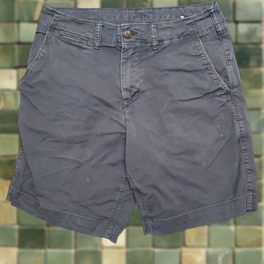 American Eagle Outfitters VINTAGE American Eagle Shorts Mens 30 Blue Stretch Flex Chino Classic Comfort Cargo Casual Size US 30 / EU 46 - 1 Thumbnail