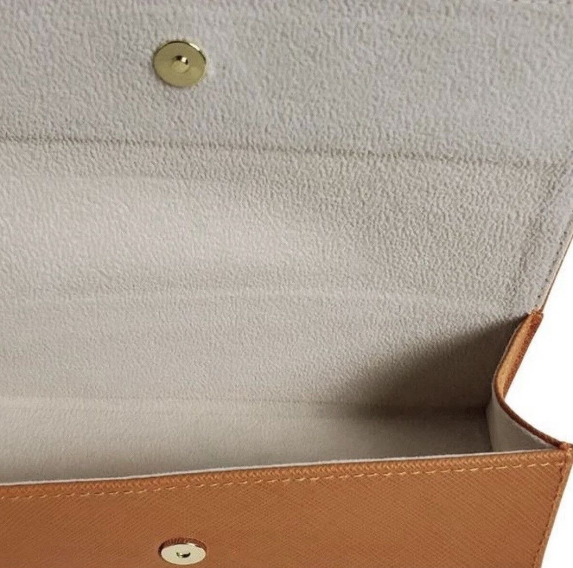 Tory Burch Caramel Burnt Orange Butterscotch Accessories Eyeglass Case Size ONE SIZE - 5 Thumbnail