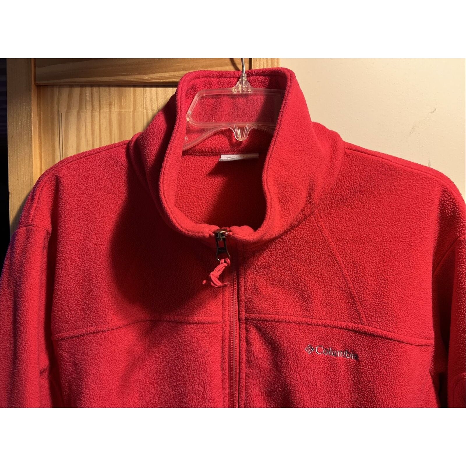 Columbia Columbia Women’s 2X Red LS Zip Fleece Windbreaker Jacket Size XXL / US 16-18 / IT 52-54 - 6 Thumbnail
