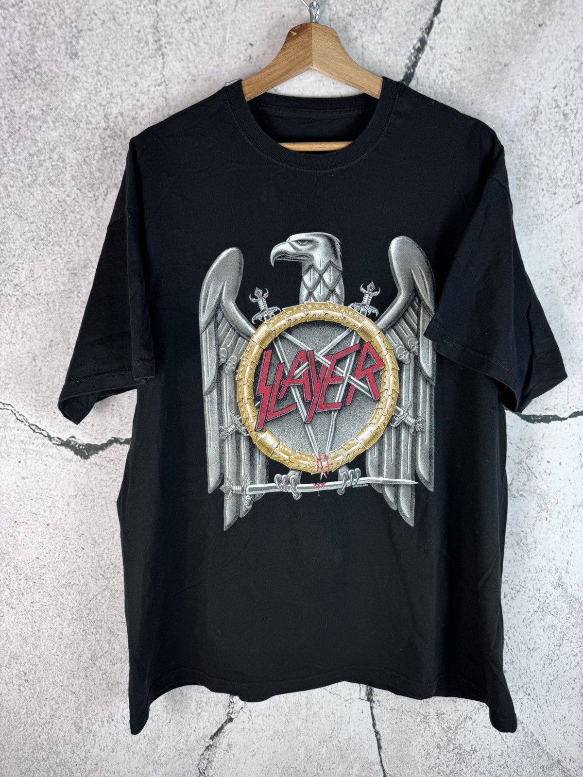 Band Tees Slayer 00s 2003 Metal Band T Shirt Size US L / EU 52-54 / 3 - 1 Thumbnail