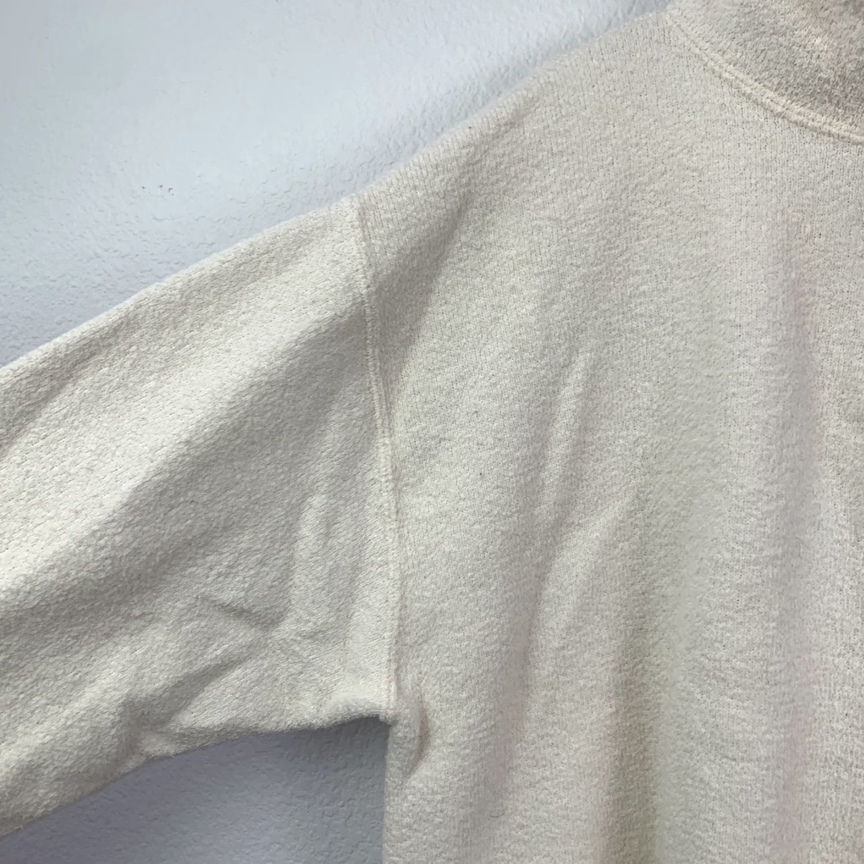Vintage VINTAGE Artisans Sunschein Designs Sweatshirt 1/4 Zip Pullover Women's L Cream Embroidered Raglan Ribbed Cuffs Size L / US 10 / IT 46 - 2 Thumbnail