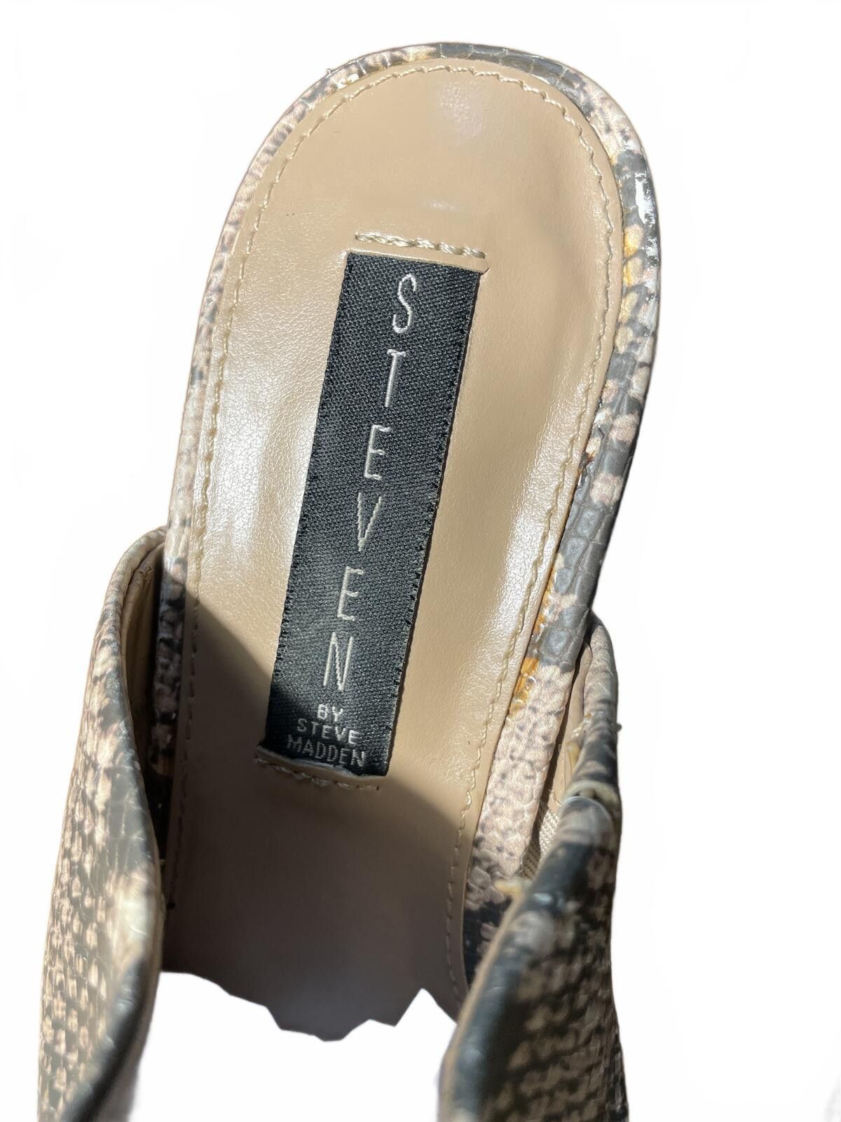 Steve Madden Steve Madden Block Heel Mules Shoes Women's 8.5 Snake Print Size US 8.5 / IT 38.5 - 3 Thumbnail