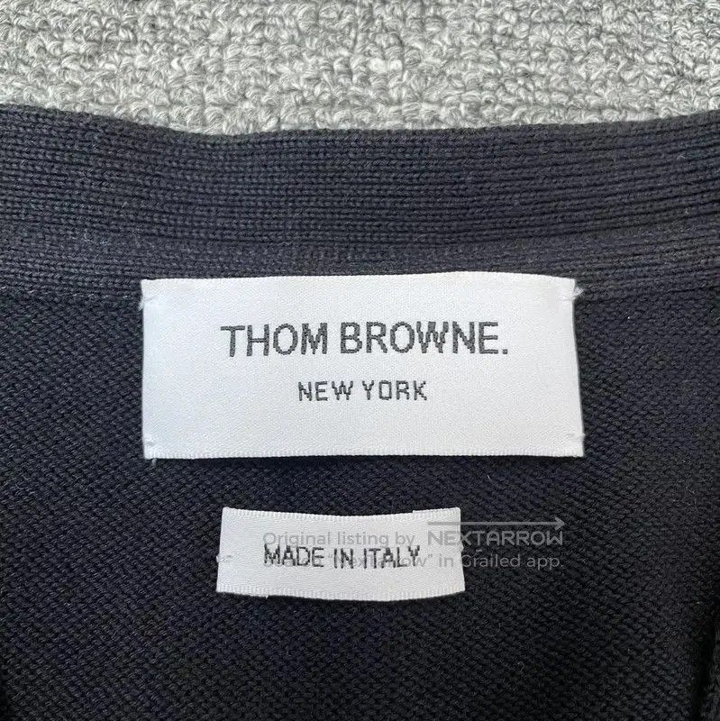 Thom Browne Thom Browne Women's Navy Cotton Cardigan . Size S / US 4 / IT 40 - 3 Thumbnail