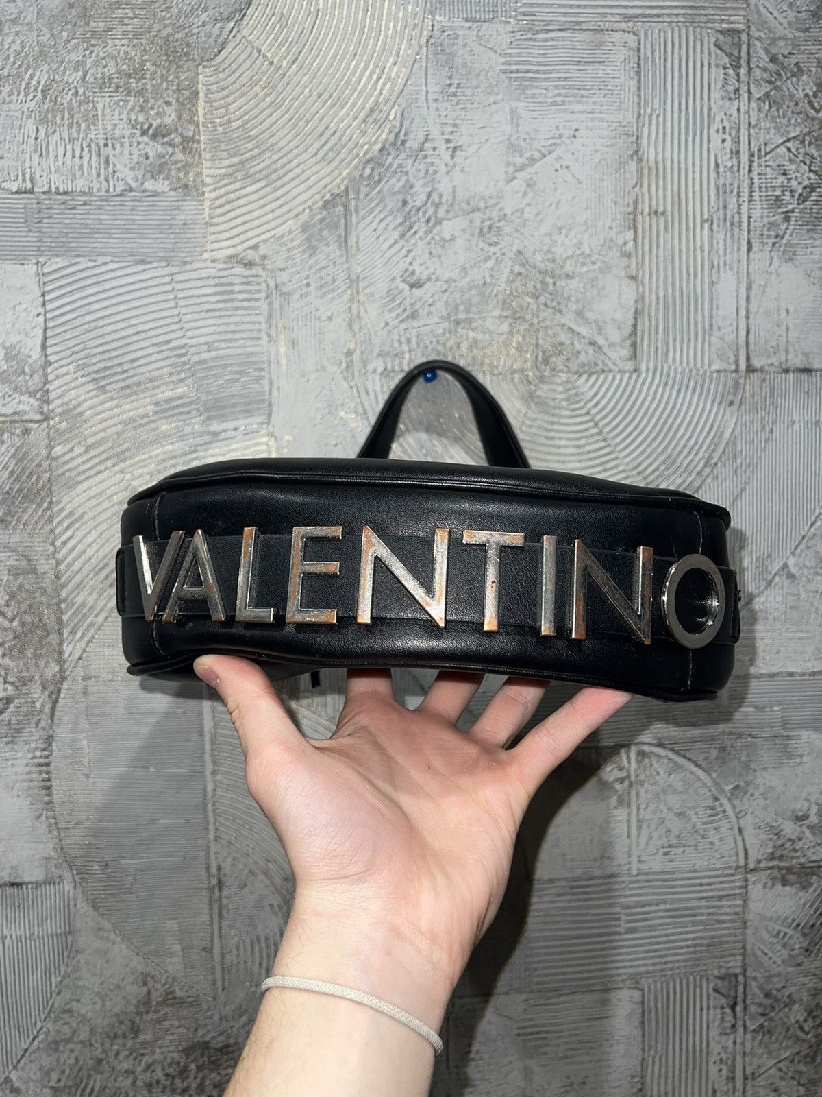 Mario Valentino × Valentino Mario Valentino Eco Leather Big Logo Mini Shoulder Bag Size ONE SIZE - 3 Thumbnail