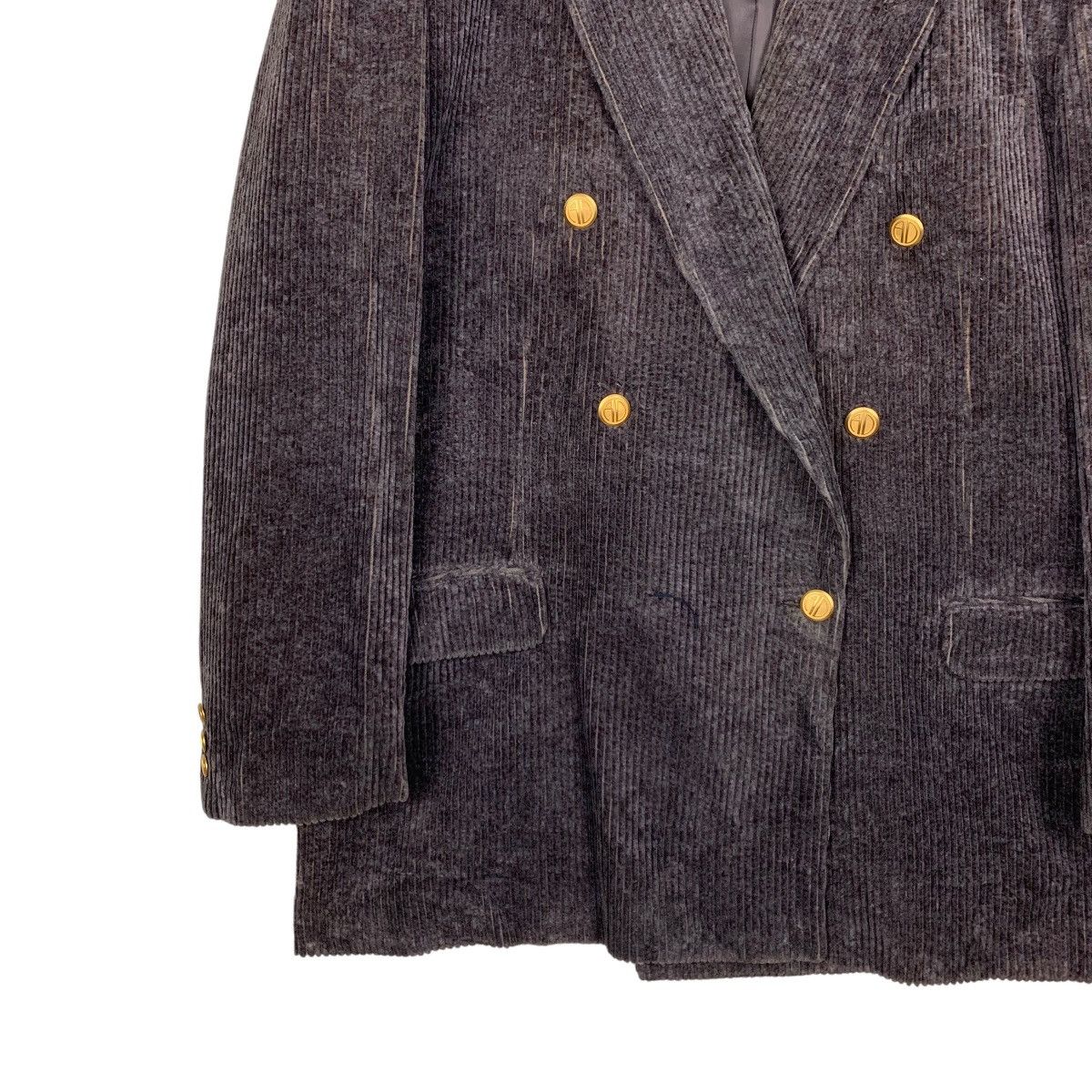 ALAIN DELON ALAIN DELON Corduroy Velvet Dark Brown Blazers #2109-C92 Size US L / EU 52-54 / 3 - 3 Thumbnail