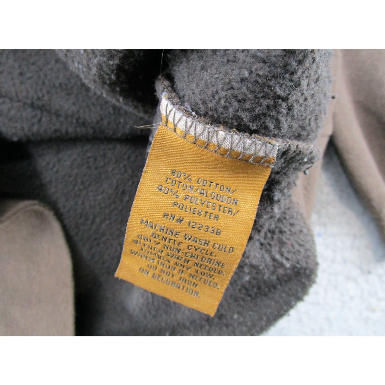 Hunter VINTAGE Buck Wear Trophy Hunter Hoodie Deer Skull Logo Sweatshirt M Brown Mens Hooded Pullover All Seasons Size M Hunting Logo Size US M / EU 48-50 / 2 - 4 Thumbnail