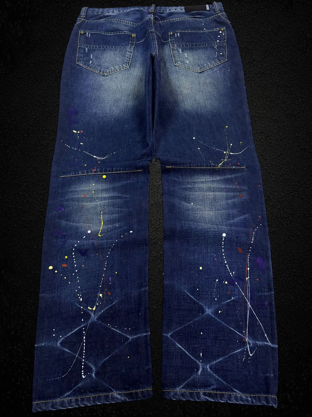 Number (N)ine FW13 Number (N)ine x ATMOS Paint Splatter Jeans Size US 34 / EU 50 - 2 Thumbnail