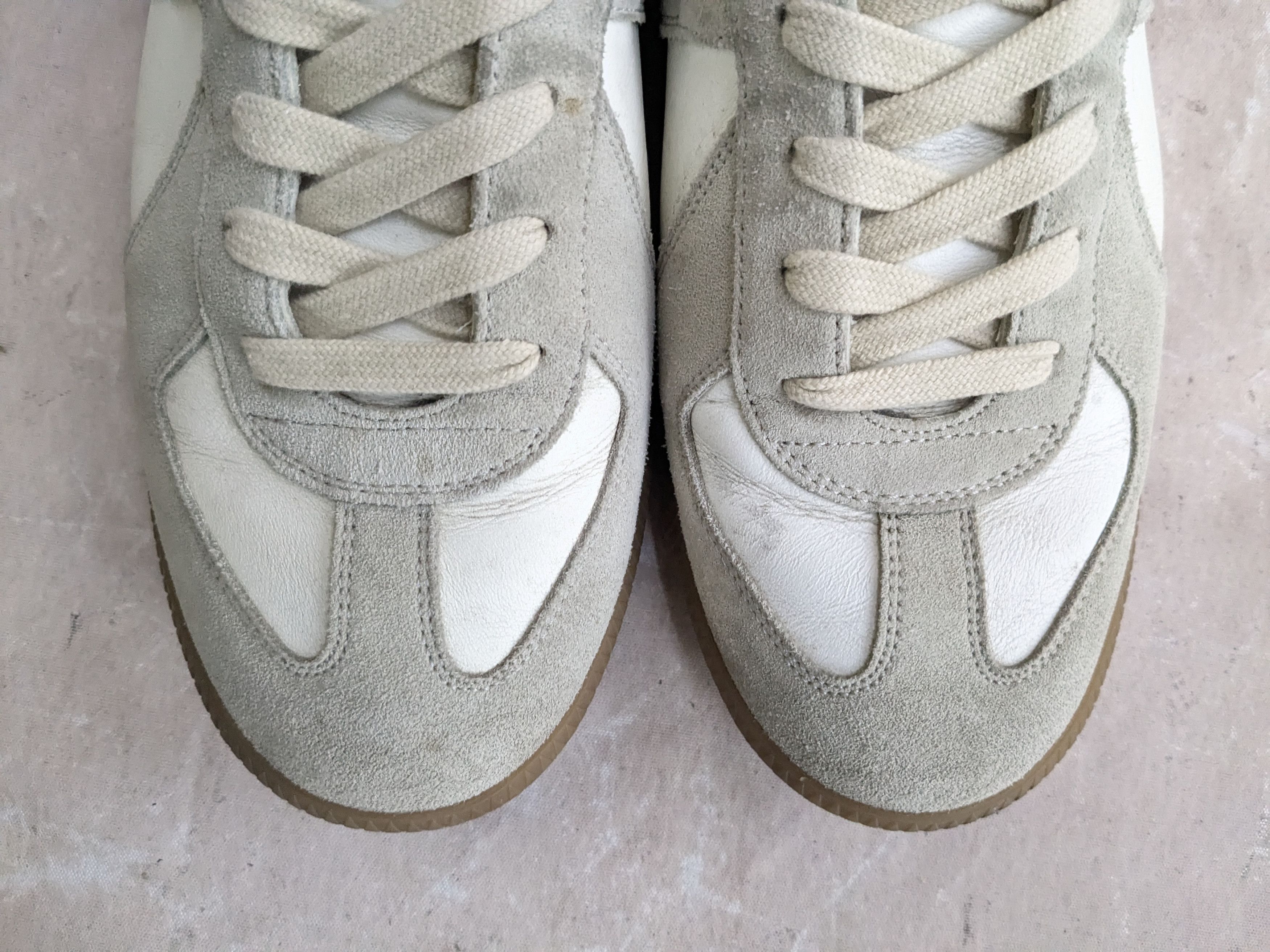 Maison Margiela Maison Margiela GAT Replica Gray White 9 42 Low Tops Size US 9 / EU 42 - 4 Thumbnail