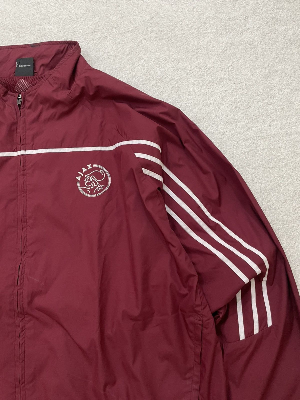 Japanese Brand 00s Adidas Ajax Champions League Windbreaker Jacket Red Y/K Size US XXL / EU 58 / 5 - 3 Thumbnail