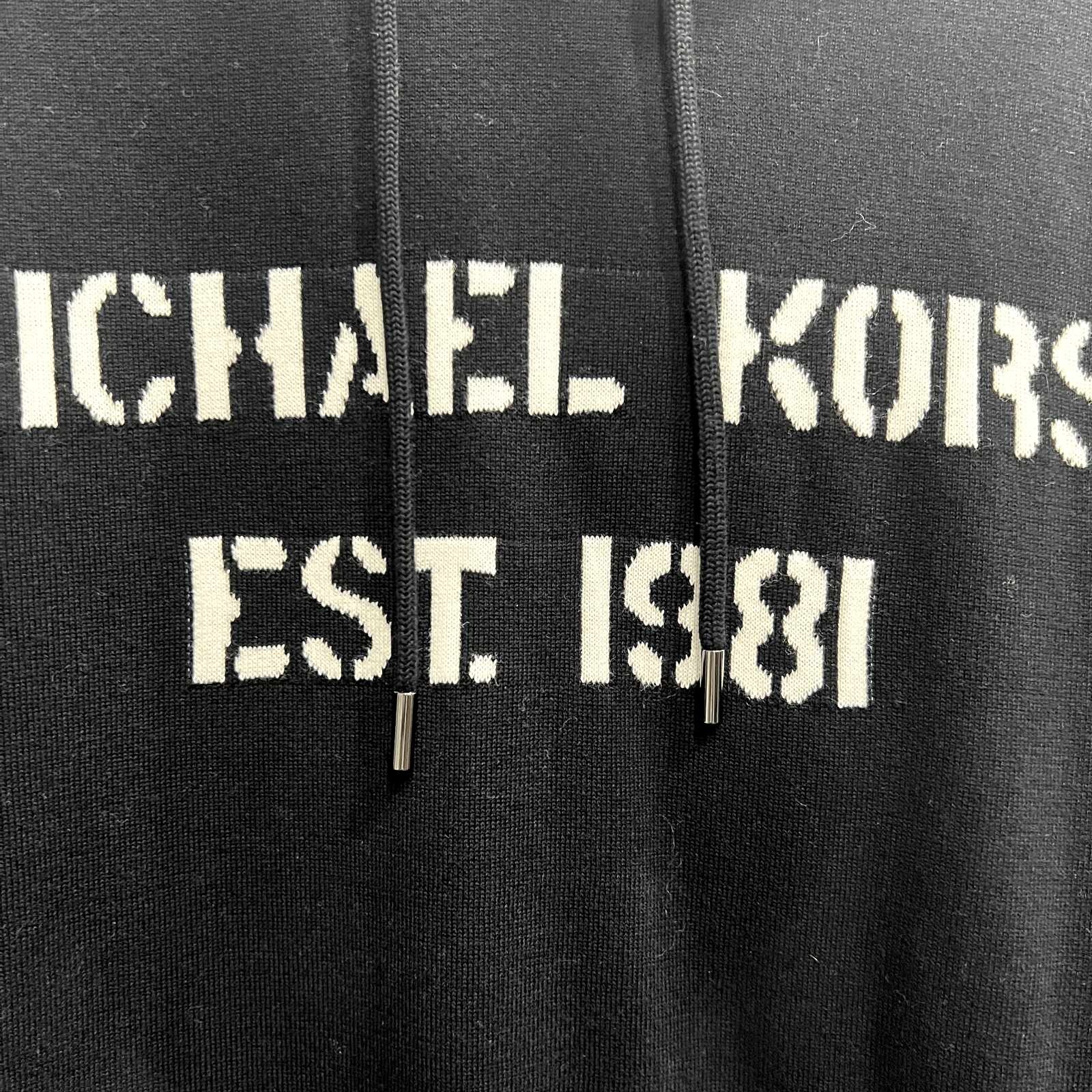 Michael Kors $178 NWT 2022 Logo Print Cotton Hooded Sweatshirt Size US XL / EU 56 / 4 - 4 Thumbnail