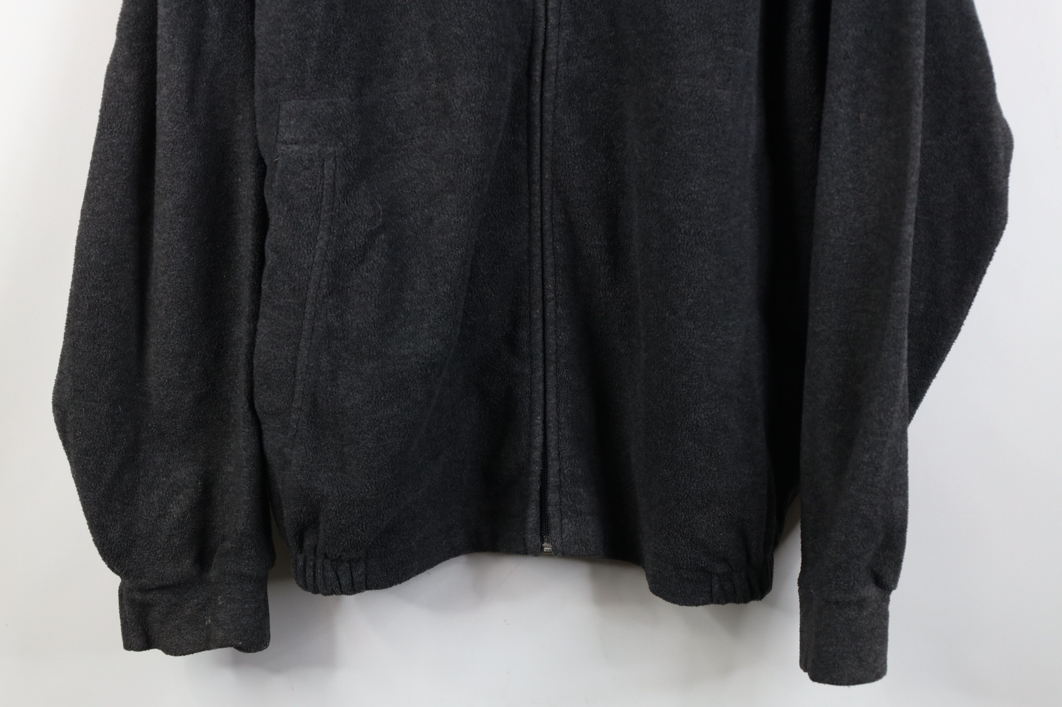 Nautica Vintage 90s Nautica Full Zip Fleece Bomber Jacket Gray Size US L / EU 52-54 / 3 - 3 Thumbnail