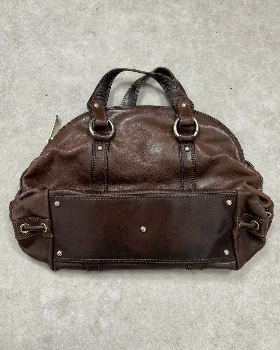 Emporio Armani 2000s Emporio Armani Brown Leather Handle Bag Size ONE SIZE - 5 Thumbnail