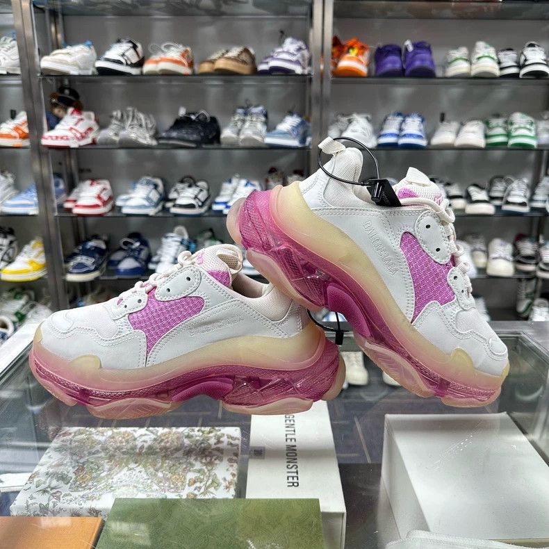 Balenciaga Balenciaga Triple S Sneakers White Pink Size 39 Size US 14 / EU 47 - 3 Thumbnail