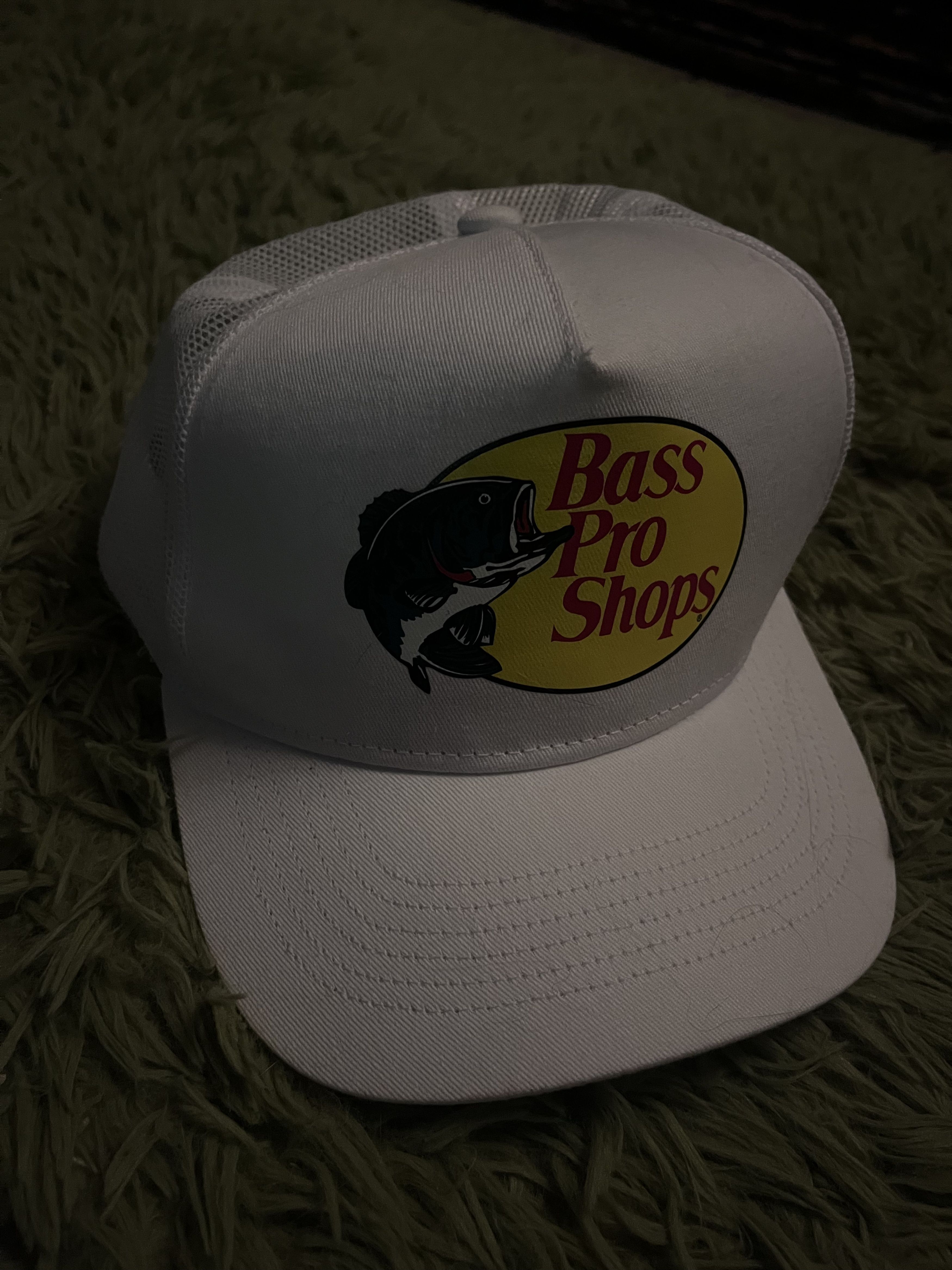 Bass Pro Shops Bass Pro Shop White Trucker Snap-Back Size ONE SIZE - 1 Preview
