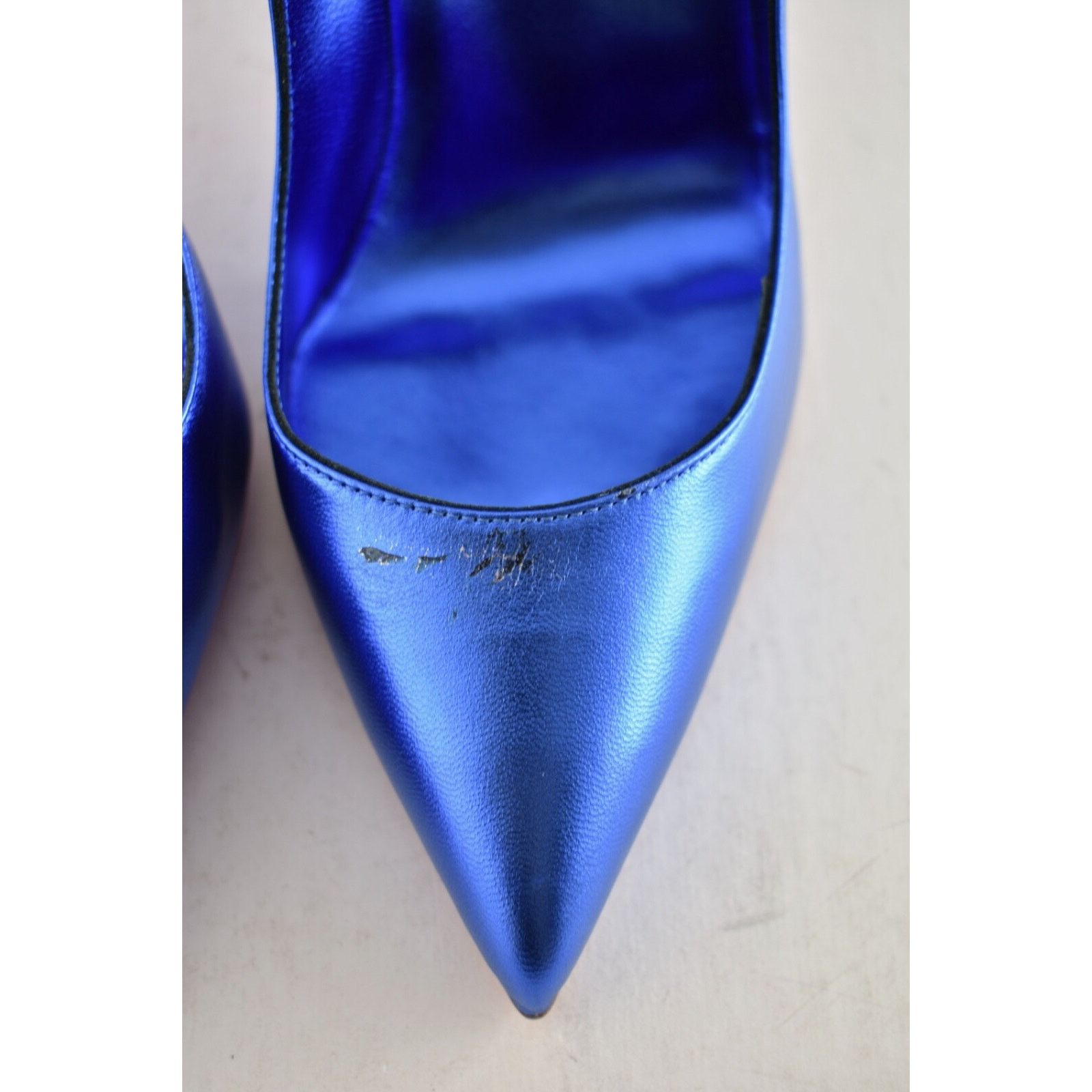 Christian Louboutin Christian Louboutin Hot Chick 100 Alize Blue Leather Pointed Size US 7 / IT 37 - 7 Thumbnail