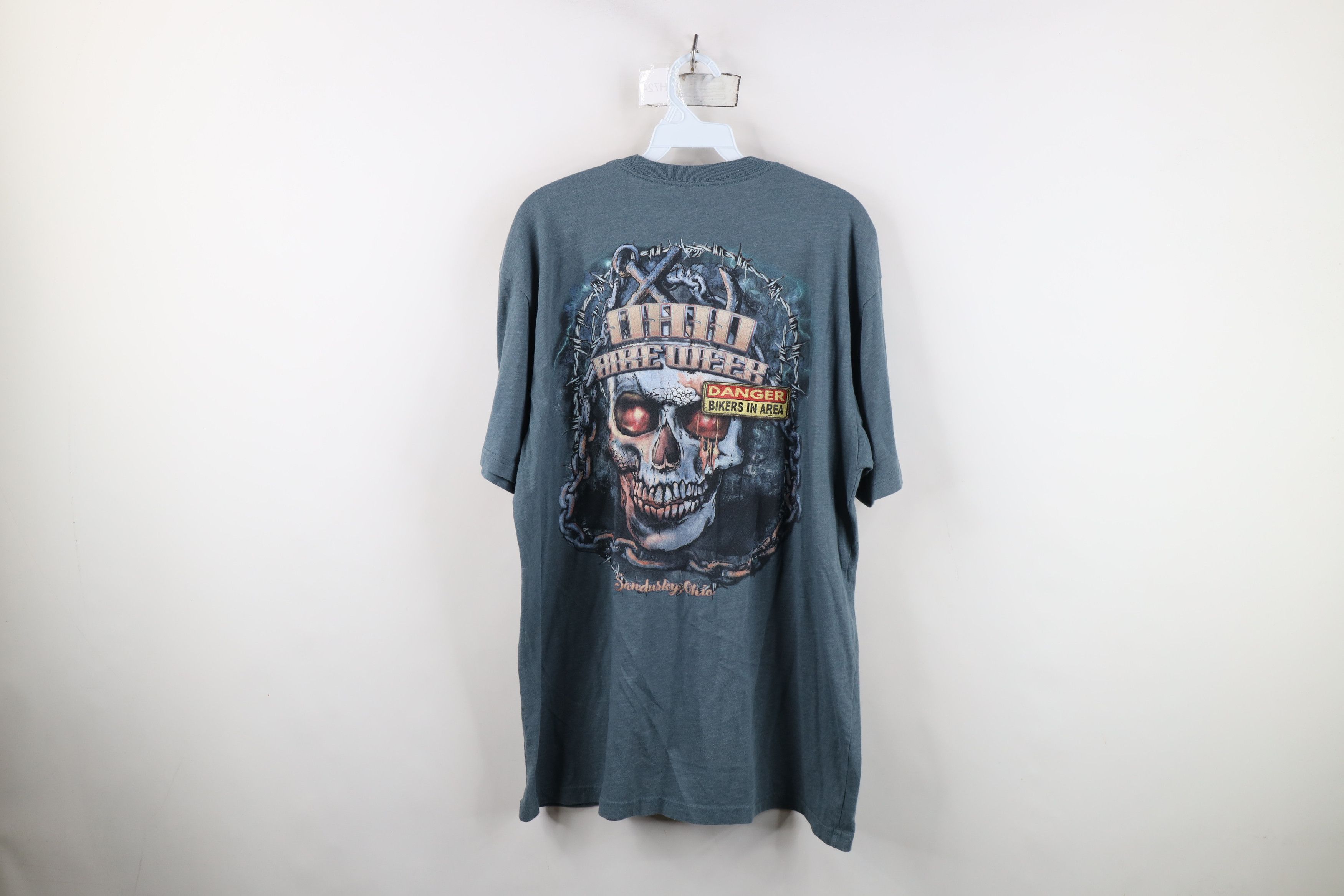 Vintage Vintage Y2K Streetwear Motorcycle Skull Skeleton T-Shirt Size US XL / EU 56 / 4 - 12 Thumbnail