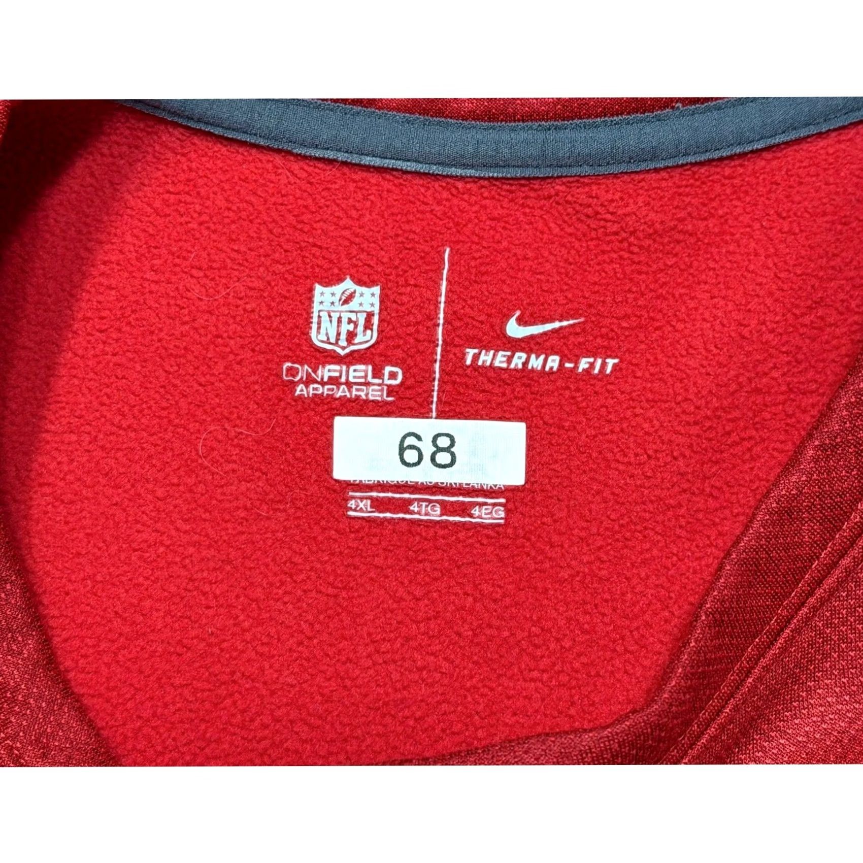 Nike Nike Tampa Bay Buccaneers On Field Player Issued Therma-FIT Red Pullover Sz 4XL Size US XXL / EU 58 / 5 - 5 Thumbnail