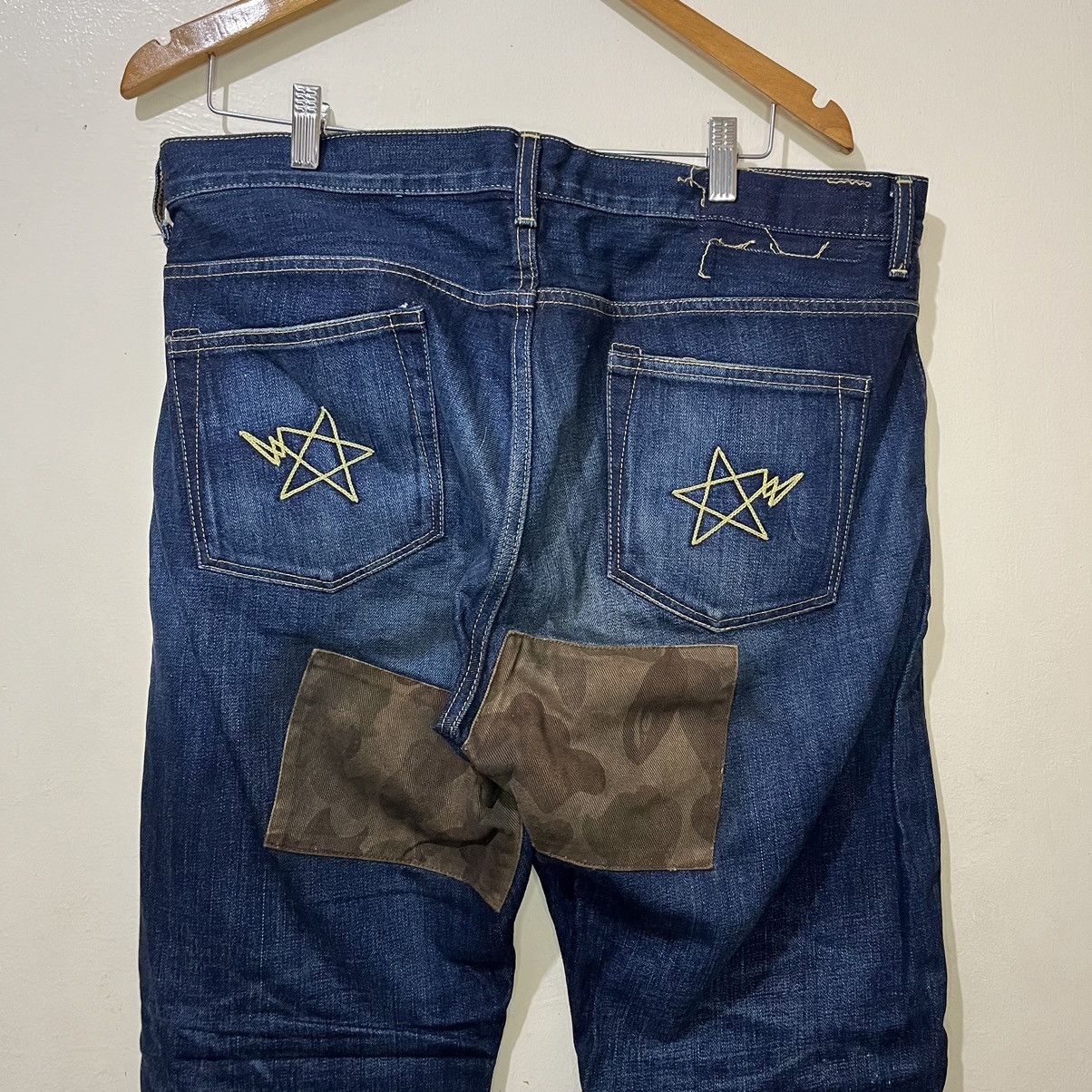 Bape Rare OG Bape Sta Patchwork Denim Pants Size US 38 / EU 54 - 14 Thumbnail