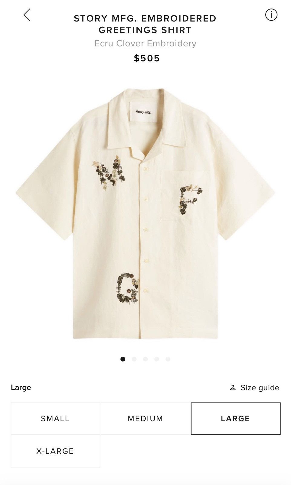 Story Mfg. Sold out Brand new Story MFG greetings shirt Size US L / EU 52-54 / 3 - 2 Thumbnail