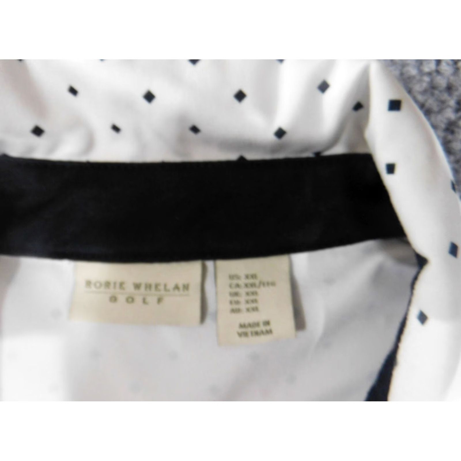 Vintage rorie whalen Golf Polo XXL White Stretch Performance Mens Casual Geometric Size US XXL / EU 58 / 5 - 6 Thumbnail