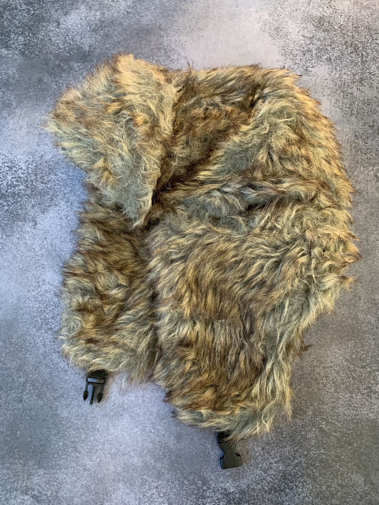 Japanese Brand Vintage Crazy Y2k Mohair Fuzzy Hat Ushanka Punk Huge Size ONE SIZE - 8 Thumbnail