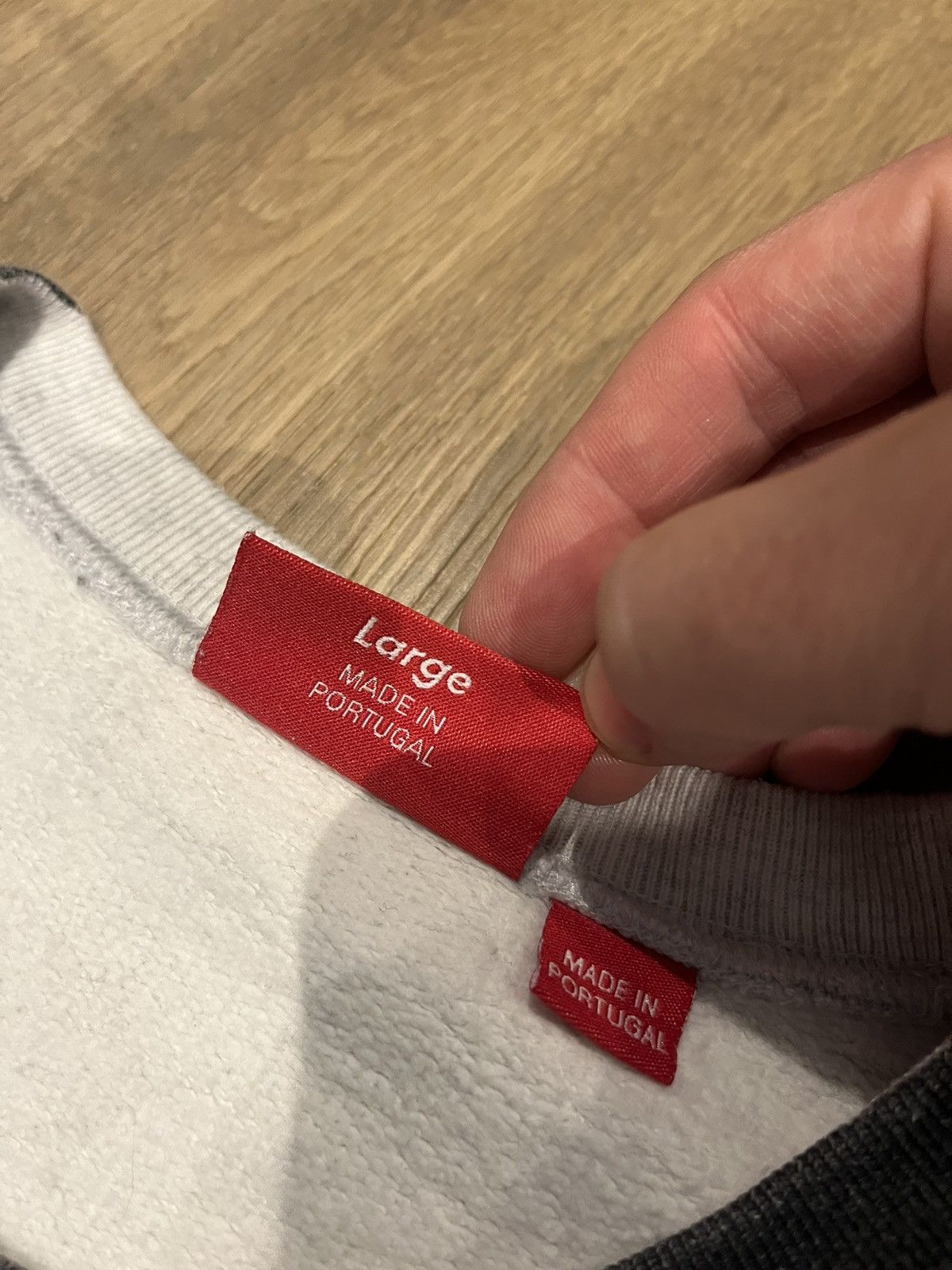 Supreme Oversized Logo Crewneck Sweatshirt Size US L / EU 52-54 / 3 - 3 Thumbnail