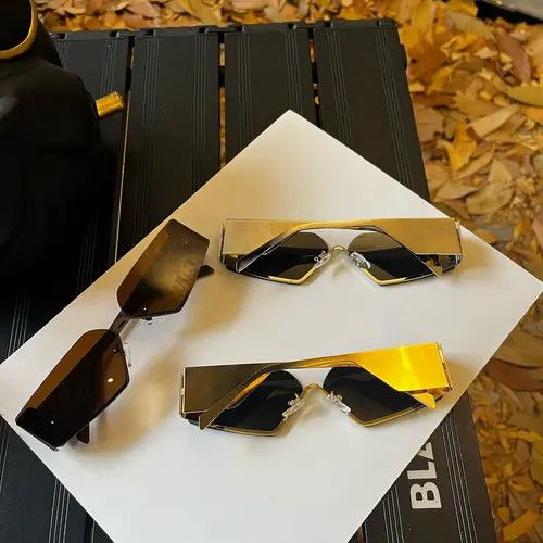 Electric Visual Vintage Street ins style custom avant-garde sunglasses Size ONE SIZE - 2 Thumbnail