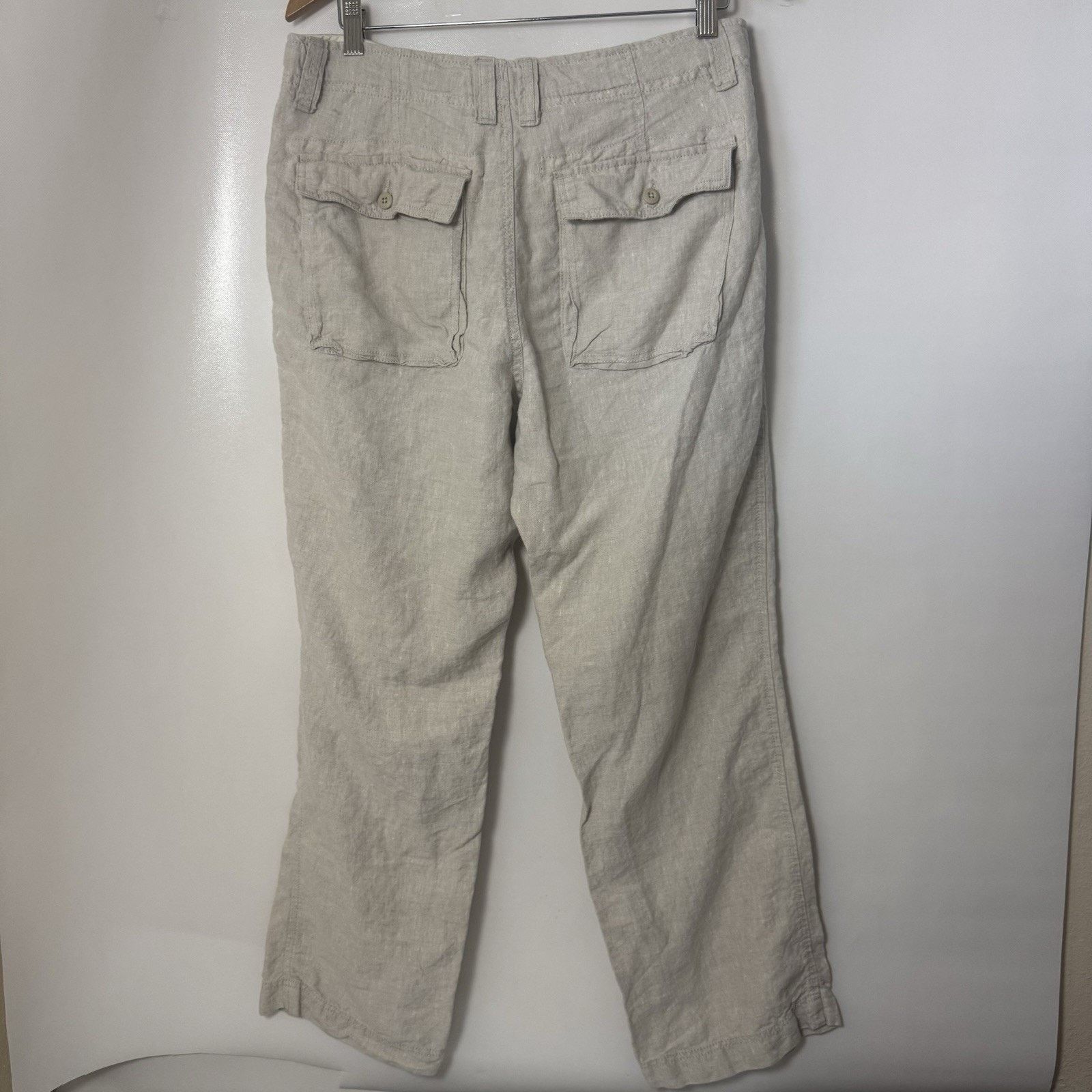 Old Navy Old Navy Linen Pants Wide Leg Lagen Beachy Coastal Resort Size 34" / US 12 / IT 48 - 2 Thumbnail