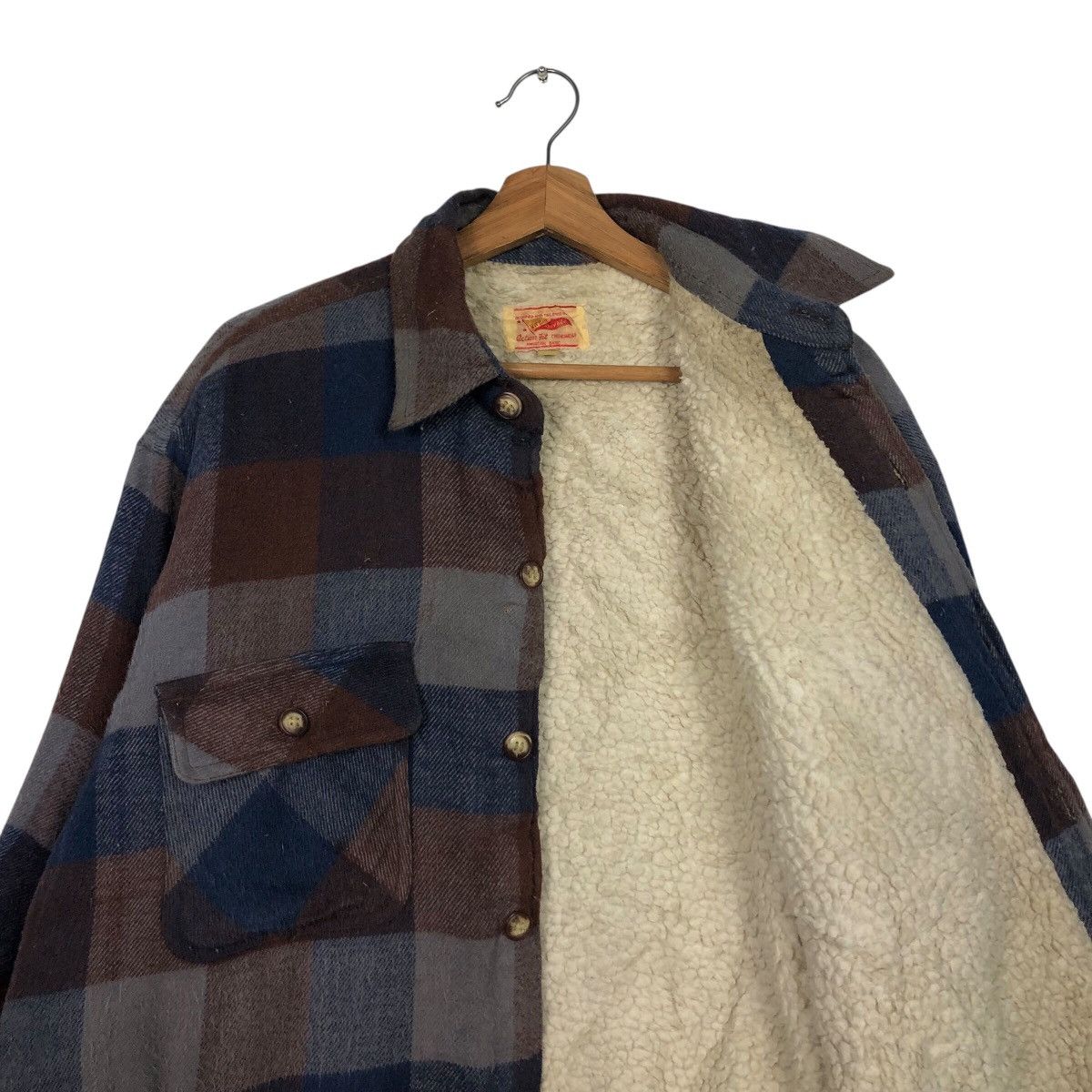 Japanese Brand 📌Vintage Wool Blanket Jacket Tartan Design Virgin Voyage Size US L / EU 52-54 / 3 - 13 Thumbnail