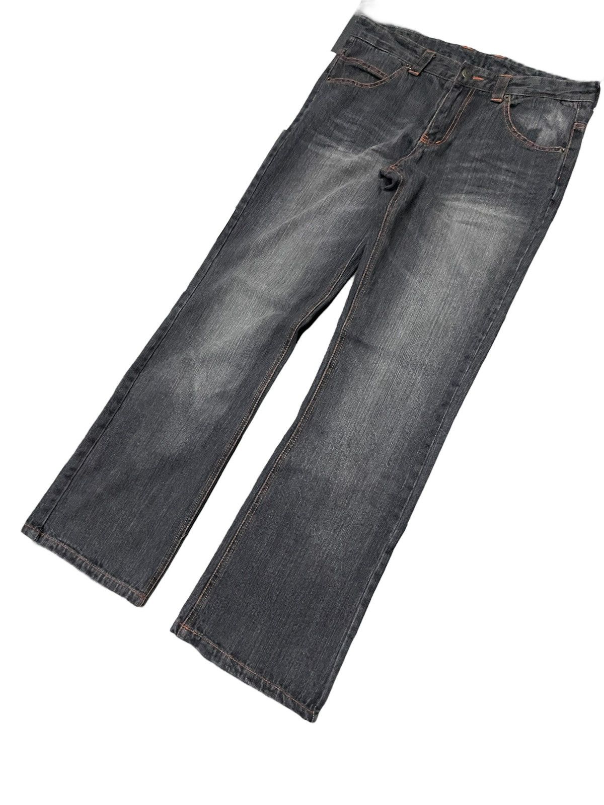 GOSTAR DE FUGA × Hysteric Glamour × Japanese Brand Peace Symbol Japan Daicock Evisu Styled Flared Jeans Size US 30 / EU 46 - 7 Thumbnail