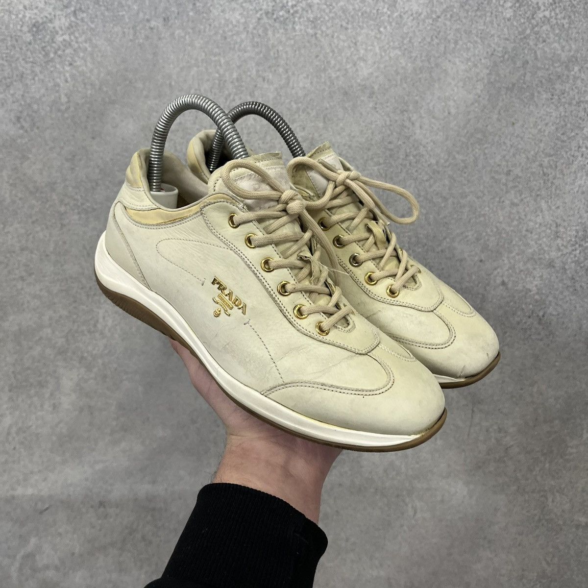 Prada Prada Milano Leather Low Shoes Sneaker Size US 8.5 / IT 38.5 - 1 Thumbnail